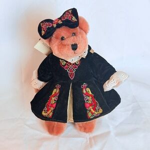 Irish Dancing Bear Plush 8” Traditional Craft Dublin Celtic Dress Vintage